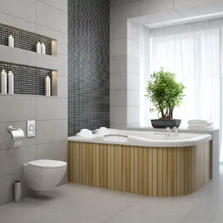 Ensuite-Badezimmer-Fliesendesigns